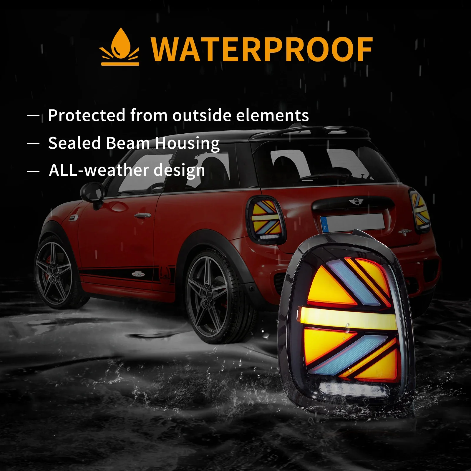 Vland 14-19 BMW Mini Hatch(Cooper) F55 F56 F57 FULL LED Tail Lights - Image 7