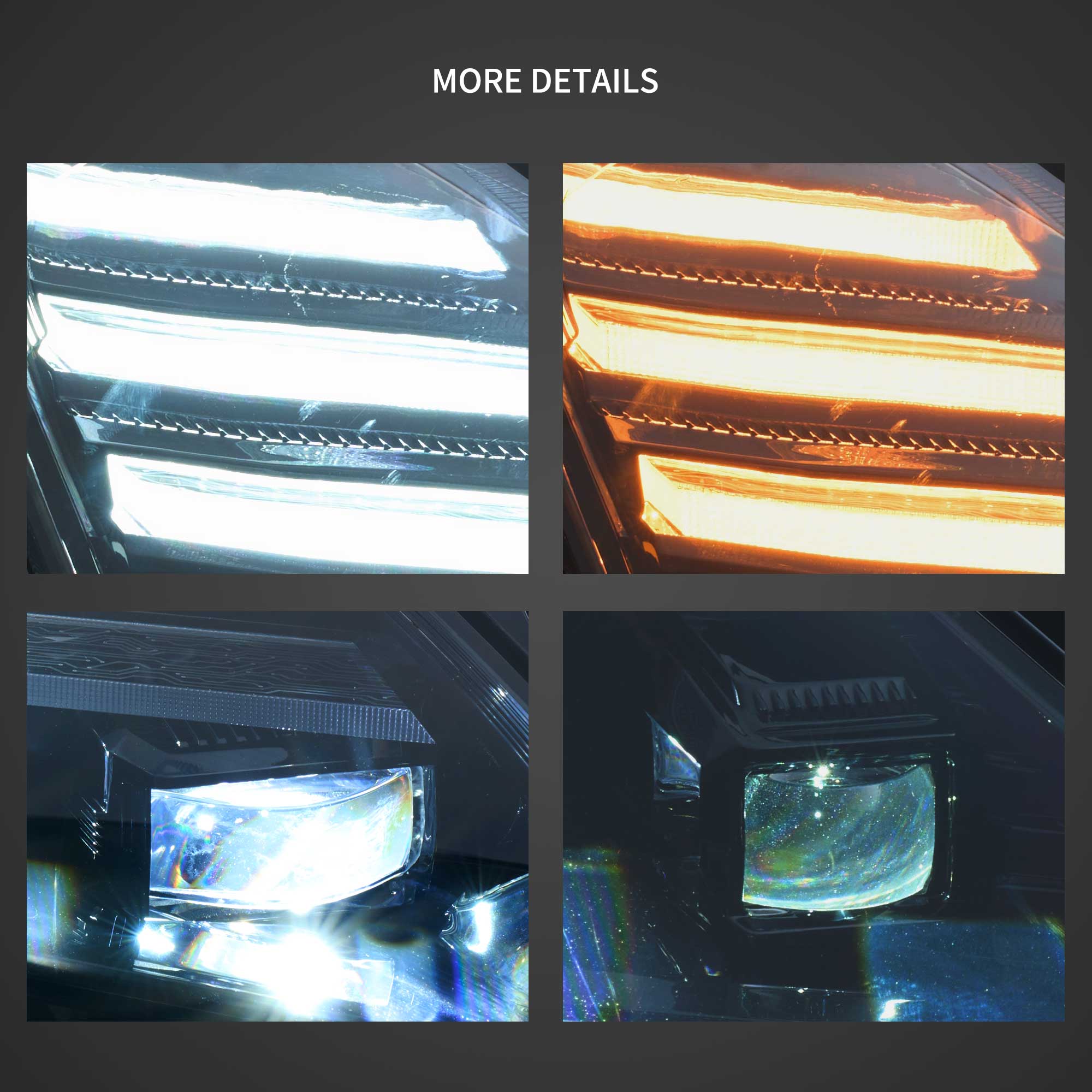Vland 2008-2023 Nissan GT-R R35 LED Projector Headlights - Image 9