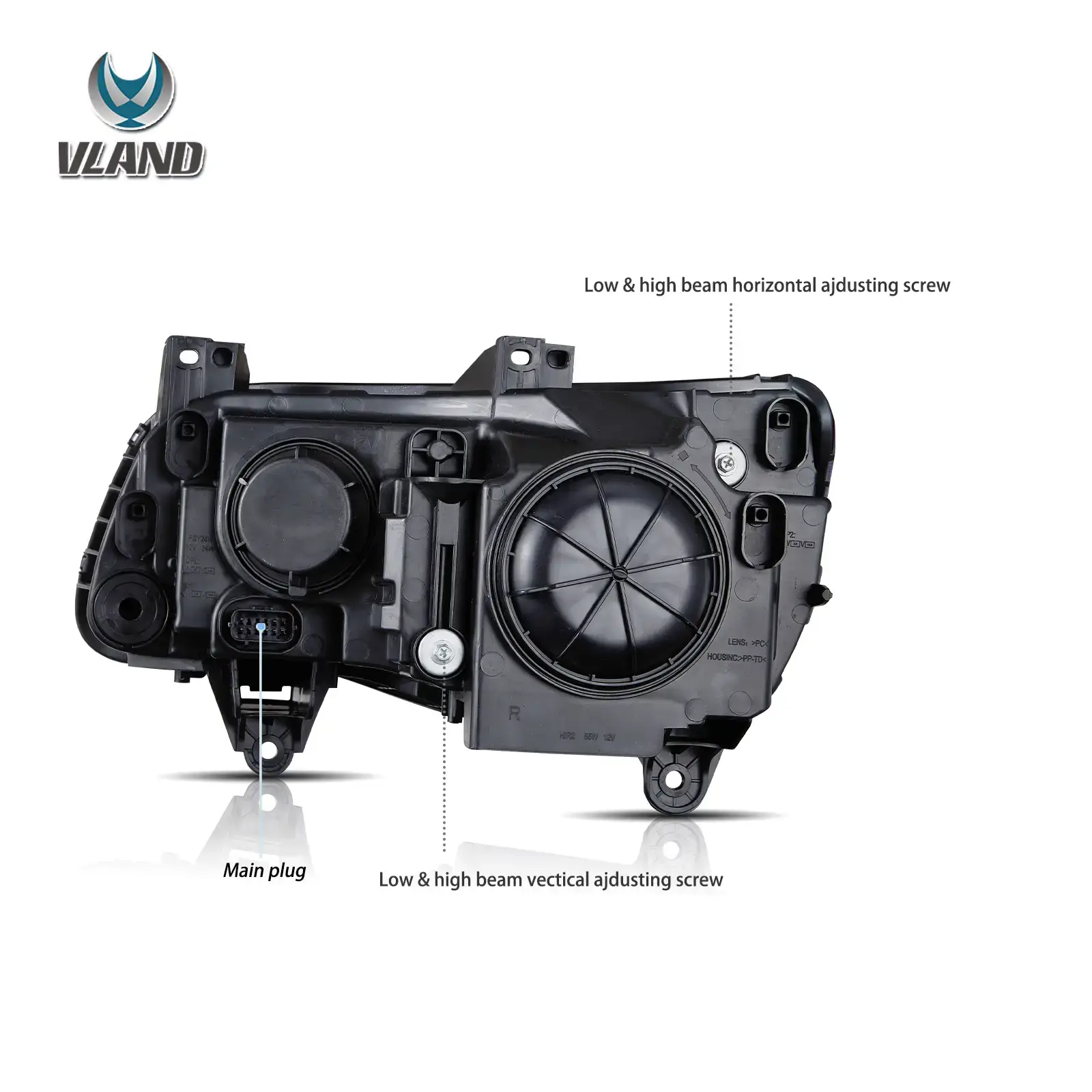 Vland 2011-2023 Chrysler 300/300C Headlights - Image 10