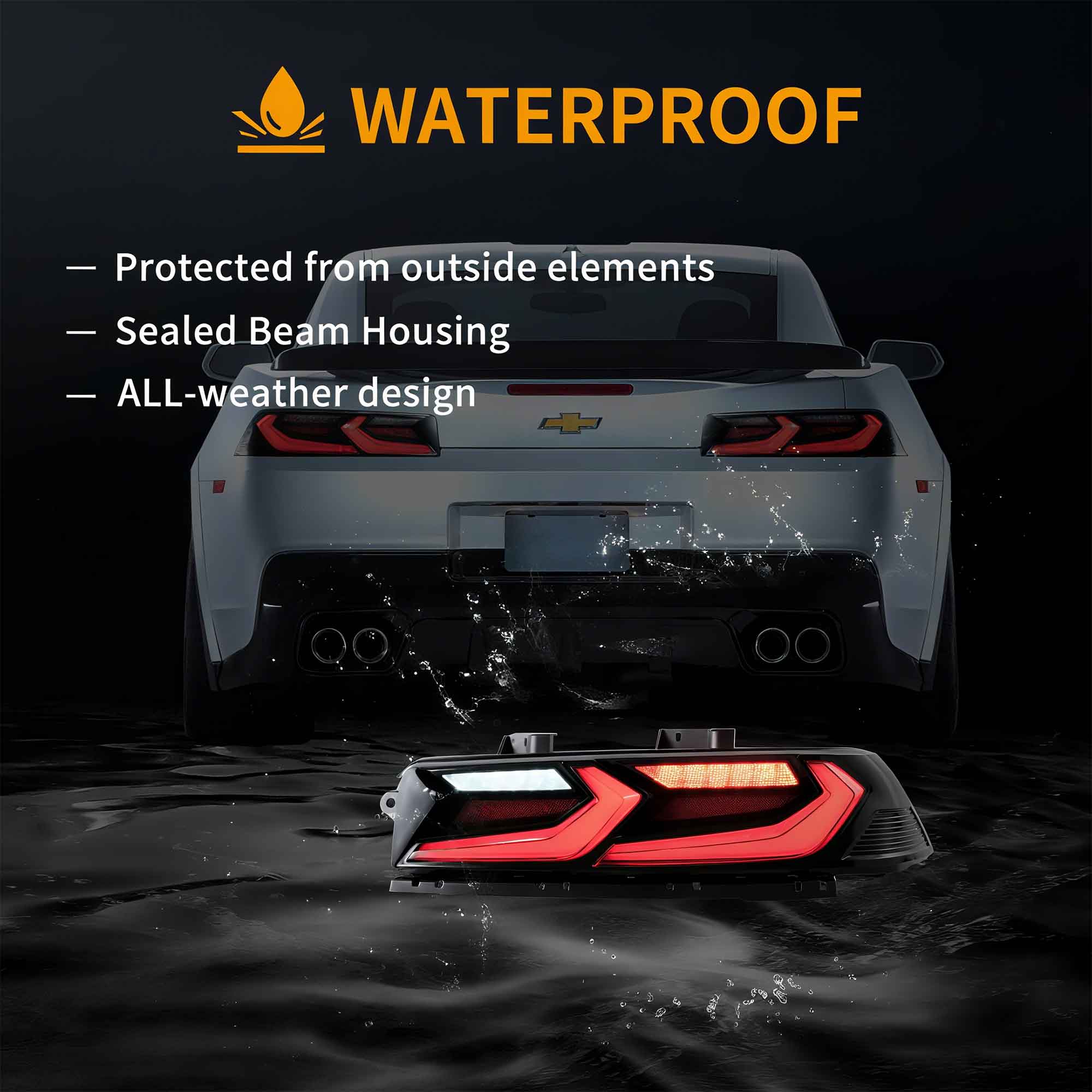 Vland 2014-2015 Chevrolet Camaro 5th Gen Facelift LED Tail Lights - Image 14