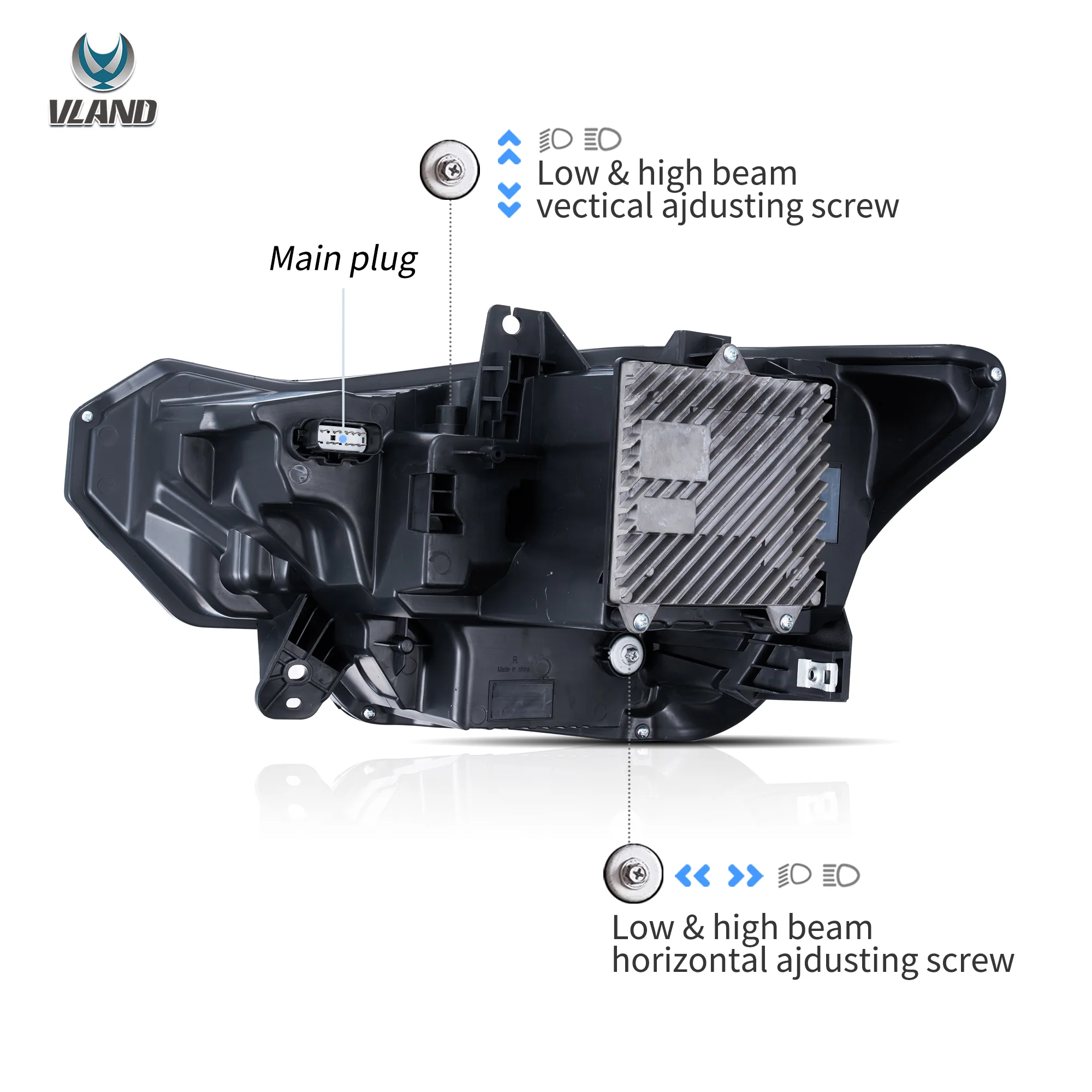 Vland 23-26 Ford Mustang S650 Headlights Full LED With Start-up Animation - Image 7