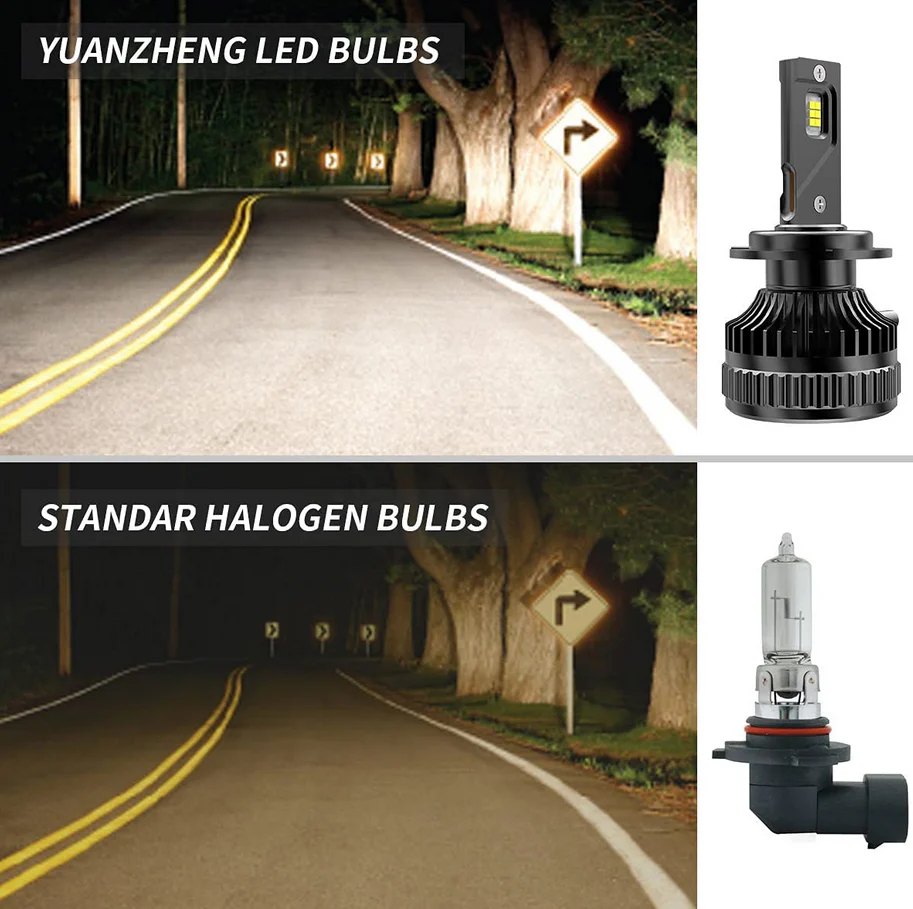 Vland 2PCs D2S/H7/9005 LED Headlight Bulbs 6000K Super Bright - Image 11