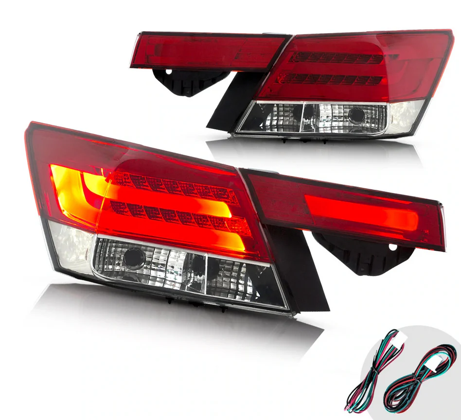 Vland Carlamp 4PCS LED Tail Lights For Honda Accord Inspire 8th Gen Sedan 2008-2012(Not For Coupe) - Image 3