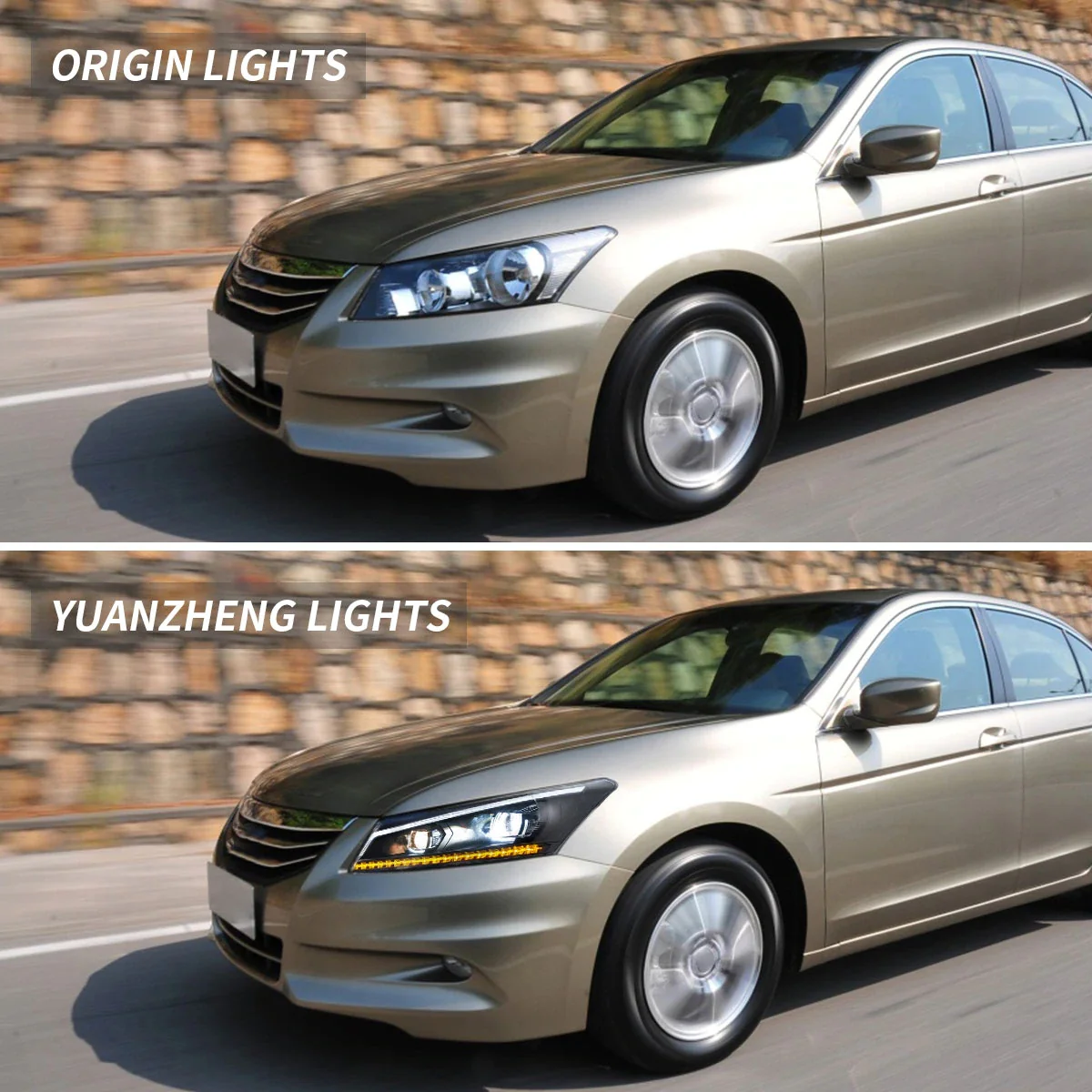 Vland Carlamp Dual Beam Headlights For Honda Accord 2008-2012 - Image 9