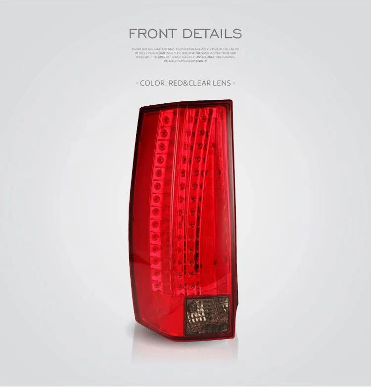 VLAND for GMC 2007-2014(NOT for Barn Door Models) LED TAIL LAMP ABS,PMMA,GLASSMaterial - Image 2
