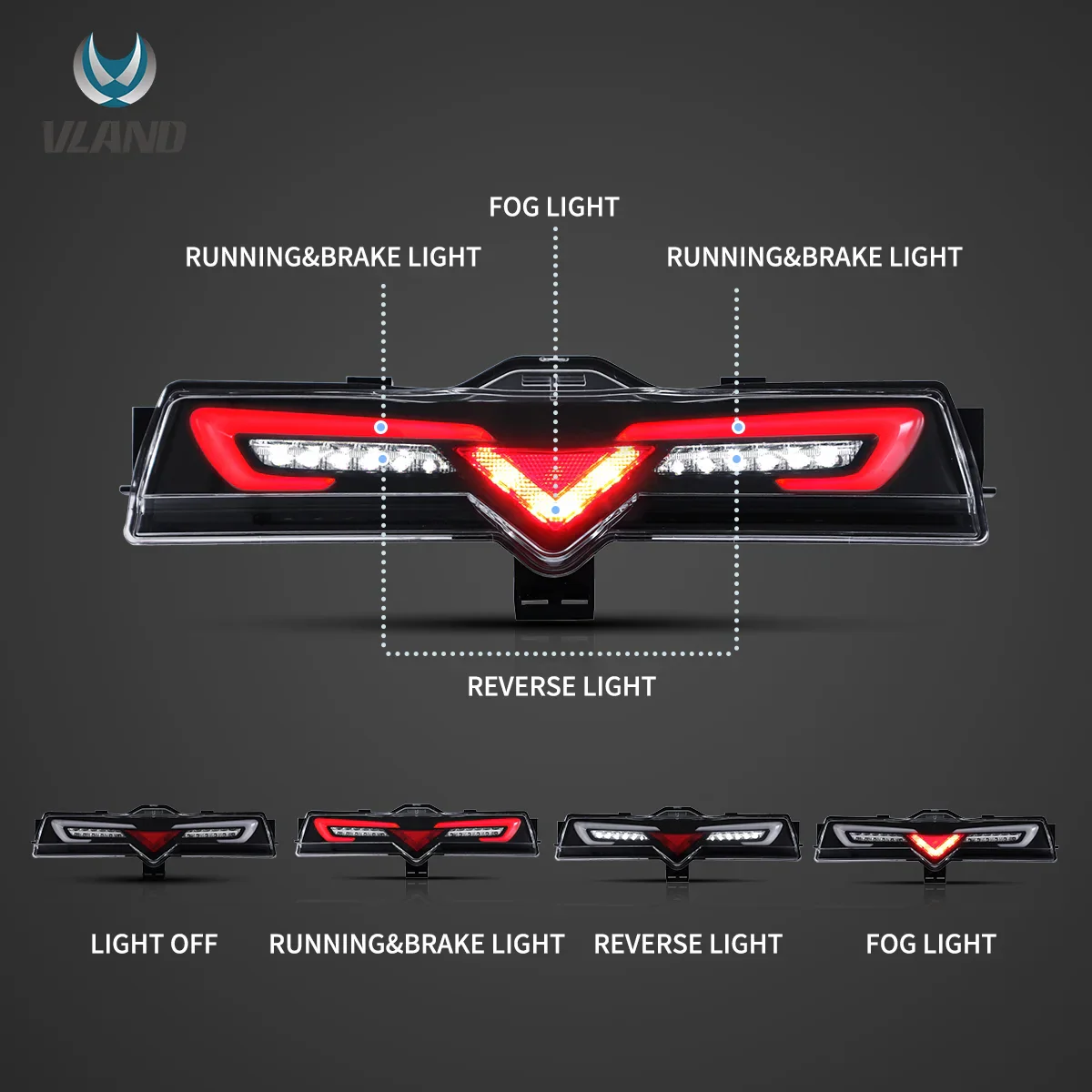 2012-2021 FR-S/BRZ/GT86 1th Gen(ZN6/ZC6) Vland LED Rear Bumper Lower Reverse Fog Backup Lights - Image 5
