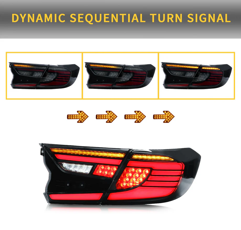 VLAND Full LED Tail Lights For Honda Accord 10th Gen 2018-2022 - Image 7
