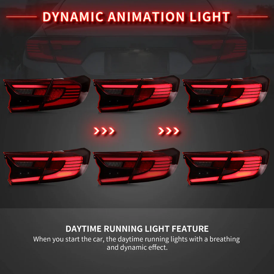 VLAND Full LED Tail Lights For Honda Accord 10th Gen 2018-2022 - Image 8