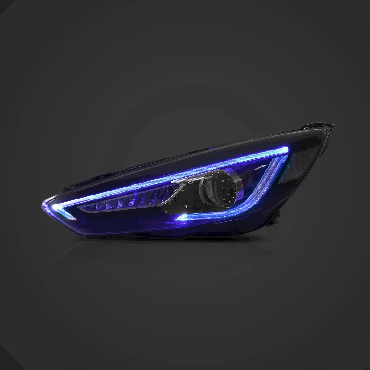Vland  Headlights For 2015-2018 Ford Focus Dual Beam Lens - Image 4
