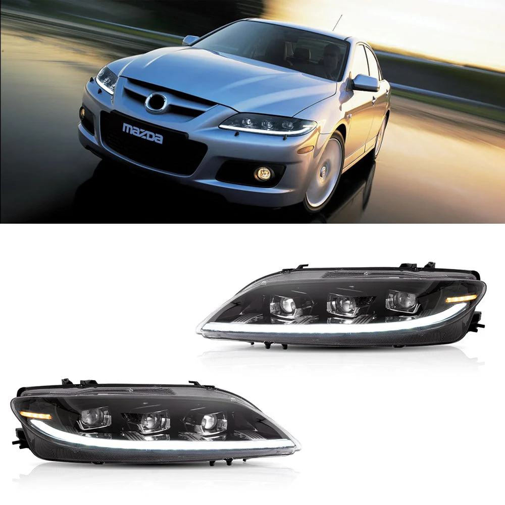 VLAND LED Headlights Fit For Mazda 6 2003-2008 - Image 2