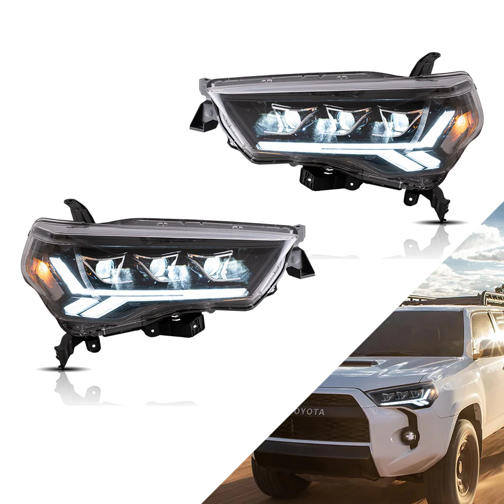 Vland Carlamp LED Projector Headlights For 2014-2024 Toyota 4Runner - Image 2