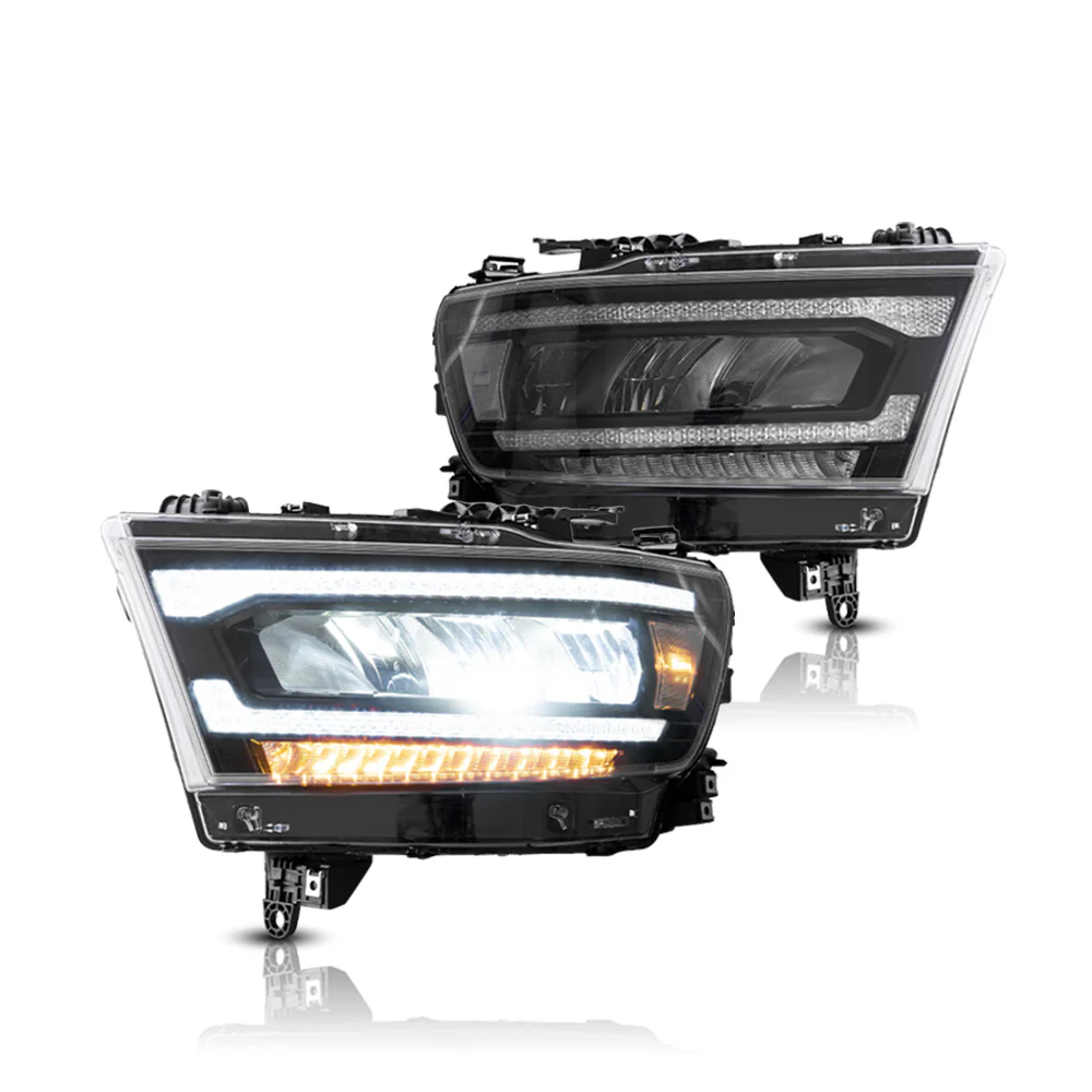 19-24 Dodge Ram 1500 5th Gen (DT) Vland LED Reflection Bowl HeadLights [E-mark] - Image 3