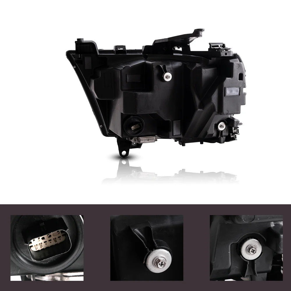 19-24 Dodge Ram 1500 5th Gen (DT) Vland LED Reflection Bowl HeadLights [E-mark] - Image 7