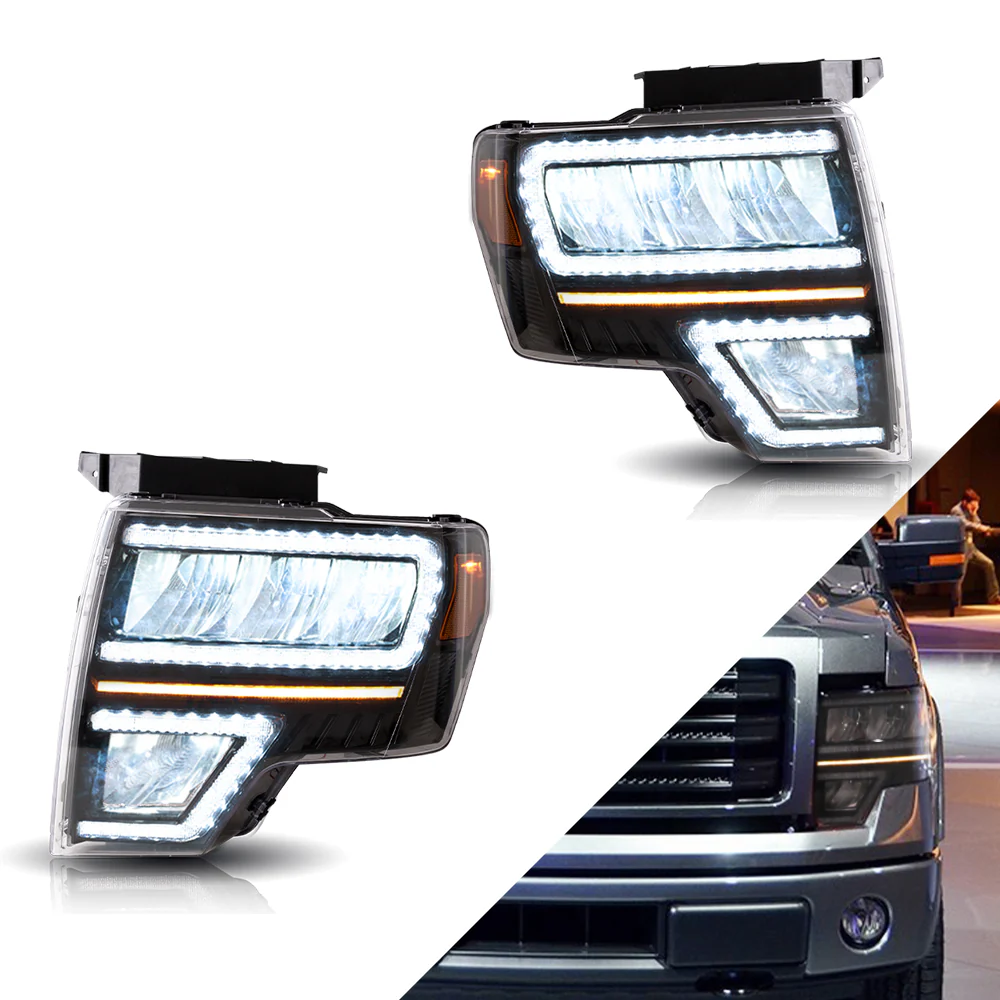 Vland Carlamp Projector Headlights Fit for Ford F150 2009-2014(Not Fit For F250/F350) - Image 6