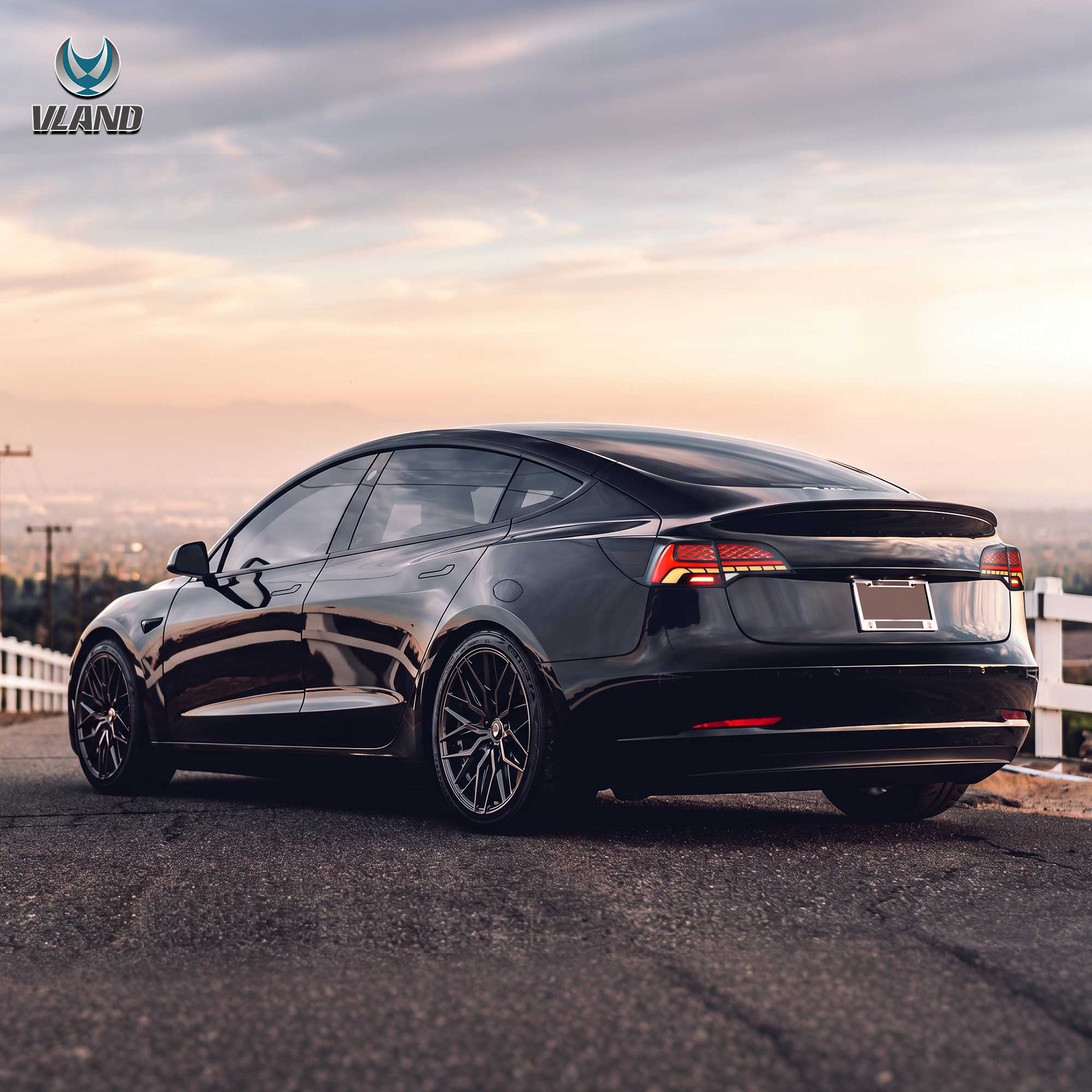 VLAND LED Taillights Fit For 2017-2023 Tesla Model 3 & Model Y [E-mark] - Image 8