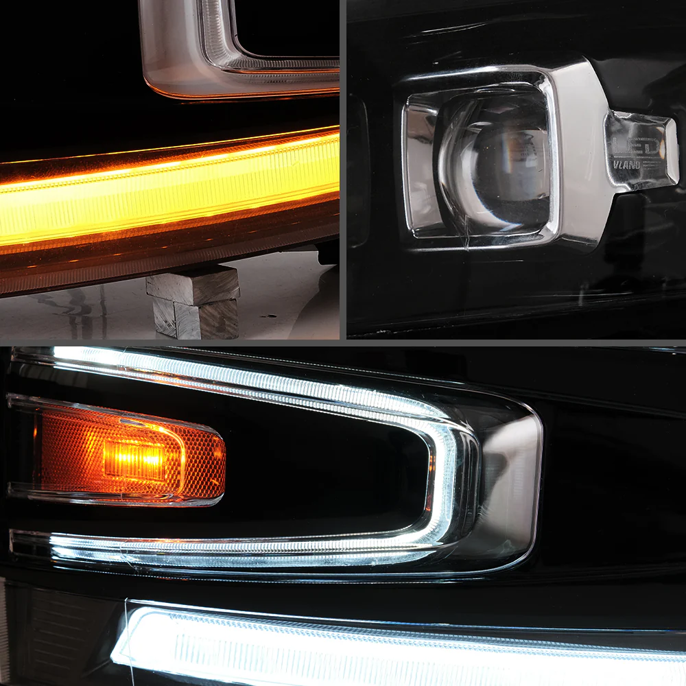 VLAND Projector LED Headlights Fit For 2007-2014 Silverado 1500 2500 HD 3500 HD - Image 8
