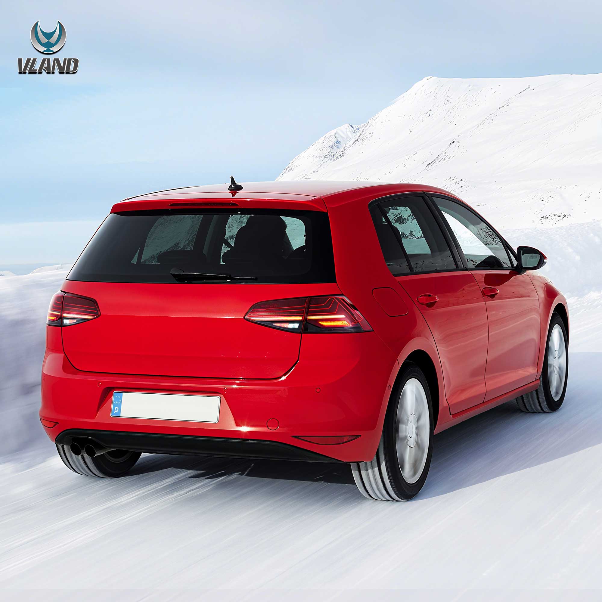 VW Golf MK7 Hatchback 2013-2016 Vland Tail Lights Laser Style - Image 10